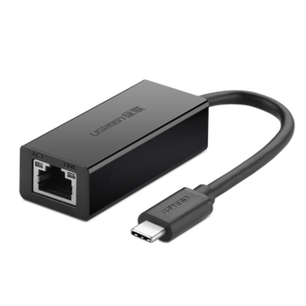  Адаптер UGREEN 30287 USB-C 2.0 To 10/100 Mbps Ethernet Adapter Black 