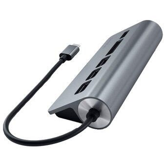  USB-концентратор Satechi ST-TCHCRM Type-C Aluminum USB Hub Micro/SD Card Reader with Black Cable Space Gray 