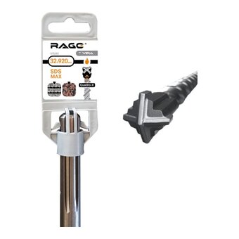  Бур по бетону VIRA Quadro-X SDS-max rage by (573292) 32x920(790) мм 