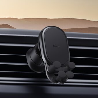  Автомобильный держатель Baseus SUWX030001 Stable Gravitational Wireless Charging Car Mount Pro 15W Black 