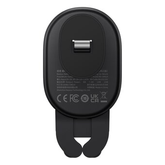  Автомобильный держатель Baseus SUWX030001 Stable Gravitational Wireless Charging Car Mount Pro 15W Black 
