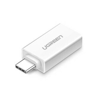  Адаптер UGREEN US173 30155 USB-C to USB 3.0 A Female Adapter White 