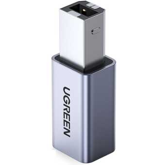  Адаптер UGREEN US382 20120 USB2.0 USB-C/F to USB2.0 B/M Adapter Aluminum Case 
