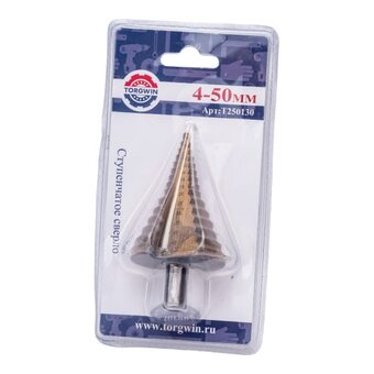  Сверло ступенчатое по металлу TORGWIN T250130 4-50 мм 