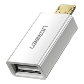  Адаптер UGREEN US195 30529 Micro USB to USB 2.0 OTG Adapter White 