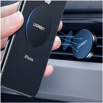  Магнитная пластина UGREEN LP123 30836 Rounded Metal Plate for Magnetic Phone Stand 2 Pack Black 