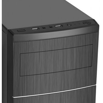  Корпус ACD Coffre 301 MO-SM100-000, mATX, Black, Ext 5.25", x1, Int 3.5",x2, 2.5",x2, USB2.0 x2 + Audio In/Out 