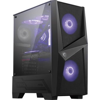  Корпус MSI MAG Forge 100M / mid-tower, ATX, tempered glass side panel / 2x RGB 120mm & 1x 120mm fans inc 