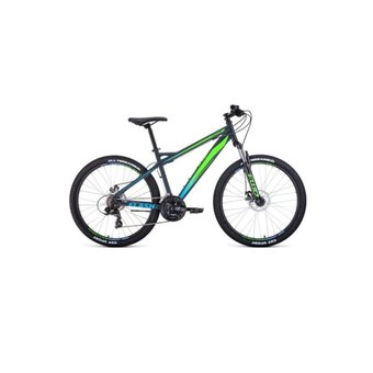 Велосипед 26" Forward Flash 26 2.2 S disc Серый матовый/Ярко-зеленый 20-21 г 19" RBKW1M16GS43 