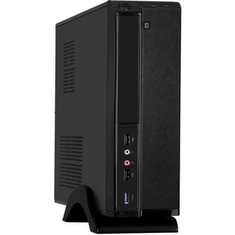  Корпус Desktop ExeGate MI-207U-300W-8 (miniITX/mATX, БП M300 с вент. 8см, 1*USB+1*USB3.0, аудио, черный) 