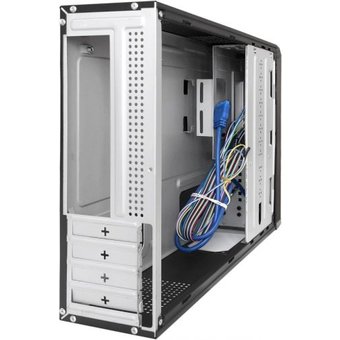  Корпус Desktop ExeGate MI-207U-300W-8 (miniITX/mATX, БП M300 с вент. 8см, 1*USB+1*USB3.0, аудио, черный) 
