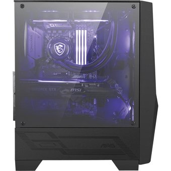  Корпус MSI MAG Forge 100M / mid-tower, ATX, tempered glass side panel / 2x RGB 120mm & 1x 120mm fans inc 