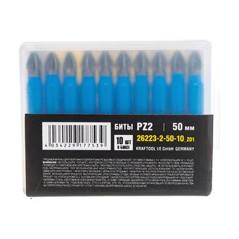  Бита STAYER Professional 26223-2-50-10_z01 ProFix E 1/4'' № 2 L-50мм 10шт 