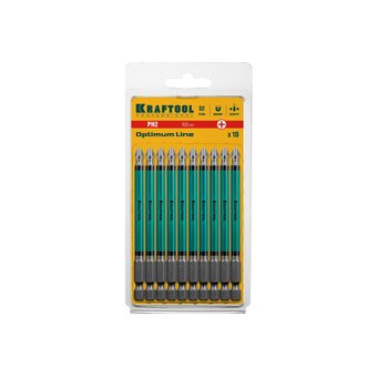  Биты KRAFTOOL Optimum Line 26122-2-100-10 100 мм 