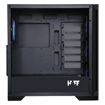  Корпус HAFF Glory Black (ATX, без БП, 2хUSB3.0, 1хUSB2.0, 1хType-C, с окном) 