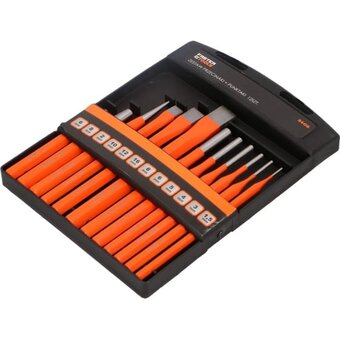  Набор Faster Tools 3405 выколотки, зубила, кернеры бокс 12 штук 
