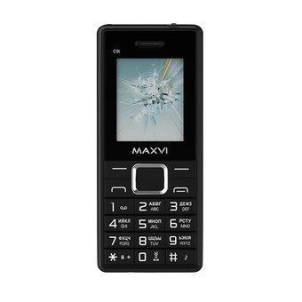  Мобильный телефон Maxvi C9i Black-Black 