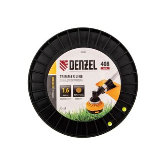  Леска для триммера Denzel Flex Cord 96268 круглая, 1,6ммх408м, на DIN катушке 