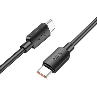  Дата-кабель HOCO X96 Hyper 100W fast charging data cable, Type-C + Type-C (черный) 