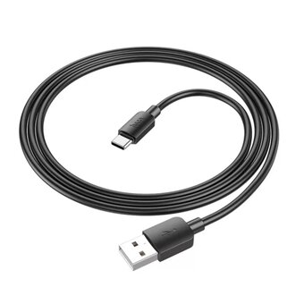  Дата-кабель HOCO X96 Hyper 27W charging data cable Type-C (черный) 