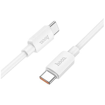  Дата-кабель HOCO X96 Hyper 100W fast charging data cable, Type-C + Type-C (белый) 