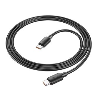  Дата-кабель HOCO X96 Hyper 100W fast charging data cable, Type-C + Type-C (черный) 