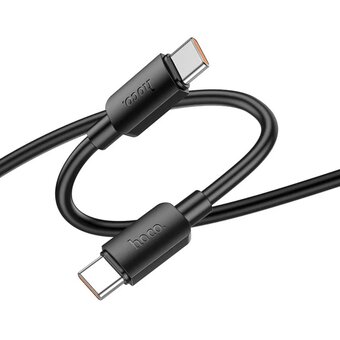  Дата-кабель HOCO X96 Hyper 100W fast charging data cable, Type-C + Type-C (черный) 
