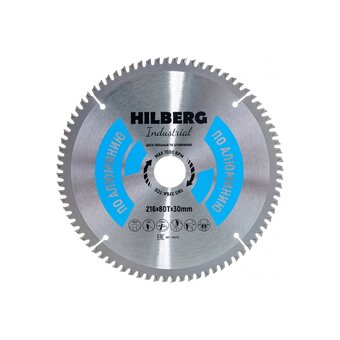  Диск пильный по алюминию Hilberg Industrial HA216 216x30x80Т 