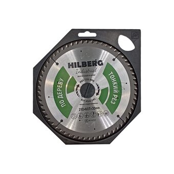 Диск пильный по дереву Hilberg Industrial HWT212 210х30х60Т 