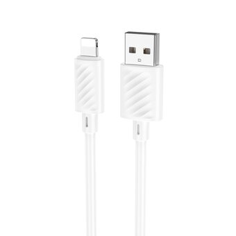  Дата-кабель HOCO X88 Gratified charging data cable for Lightning (белый) 