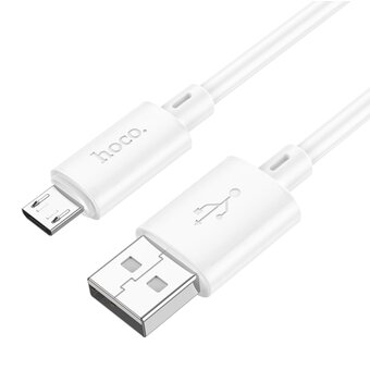  Дата-кабель HOCO X88 Gratified charging data cable for micro (белый) 