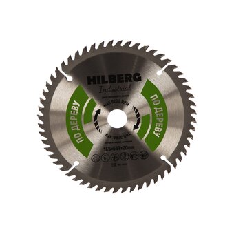  Диск пильный по дереву Hilberg Industrial HW167 165x20x56Т 