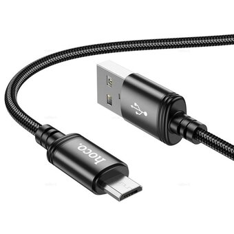  Дата-кабель HOCO X89 Wind charging data cable Micro(чёрный) 
