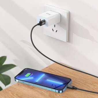  Дата-кабель HOCO X89 Wind charging Lightning, 1м (черный) 