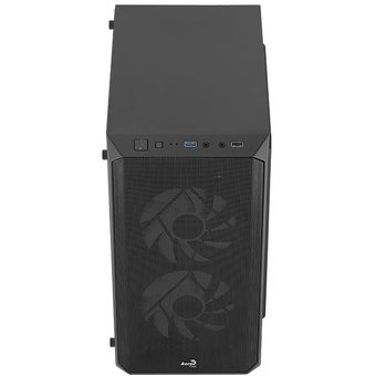  Корпус Aerocool Cs-107-A-BK-v2 (mATX, без БП, Window, USB3.0 x1, USB2.0 x1, 12cm FRGB fans x3) 