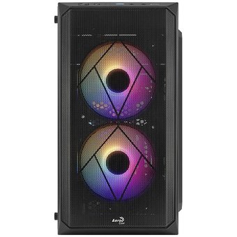  Корпус Aerocool Cs-107-A-BK-v2 (mATX, без БП, Window, USB3.0 x1, USB2.0 x1, 12cm FRGB fans x3) 
