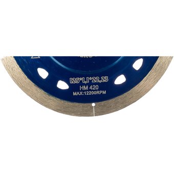  Диск алмазный отрезной Hilberg Extra Thin 1,1 mm HM420 125x22,23 