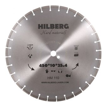  Диск алмазный отрезной Hilberg Hard Materials Лазер HM110 450x25,4x12 