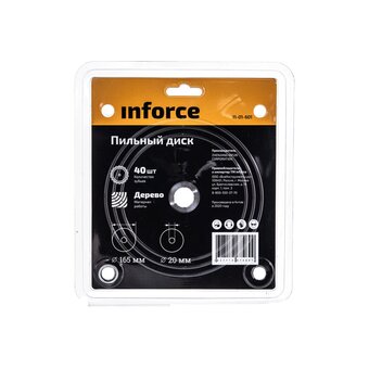  Пильный диск по дереву Inforce 11-01-601 165х20х40 