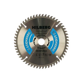  Диск пильный по алюминию Hilberg Industrial HA165 165x20x56Т 
