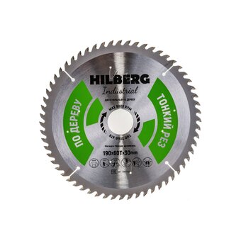  Диск пильный по дереву Hilberg Industrial HWT192 190х30х60Т 
