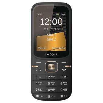  Мобильный телефон TEXET ТМ-216 Черный (127240) 