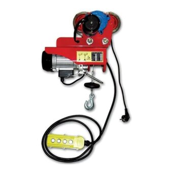  Лебедка электрическая EURO-LIFT 00016930 передвижная KX 1000 18м/9м, 500кг/1000кг, 220В. 