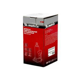  Домкрат MATRIX 50761 гидравлический бутылочный 2 т, h подъема 181–345мм 