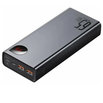  Внешний аккумулятор Baseus PPIMDA-D01 Adaman Metal Digital Display Quick Charge Power Bank 65W 20000mAh Black 