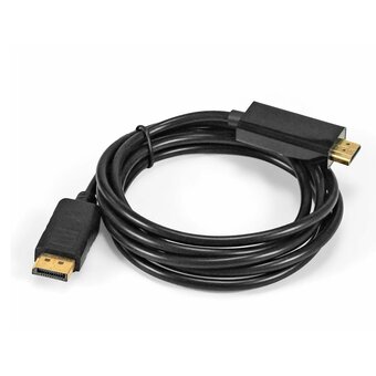 Кабель DisplayPort-HDMI ExeGate EX-CC-DP-HDMI-2.0 (EX294710RUS)(20M/19M, 2м, экран) 