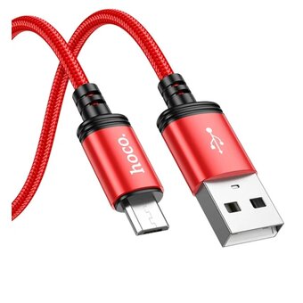  Дата-кабель HOCO X89 Wind charging data cable Micro(красный) 