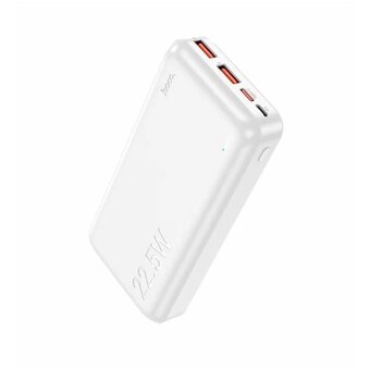  Аккумулятор внешний резервный HOCO J101A Astute 22.5W fully compatible 20000 mAh (белый) 