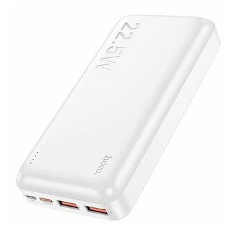  Аккумулятор внешний резервный HOCO J101A Astute 22.5W fully compatible 20000 mAh (белый) 