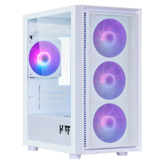  Корпус HAFF Flash White (mATX, без БП, 1хUSB3.0, 2хUSB2.0, с окном) 